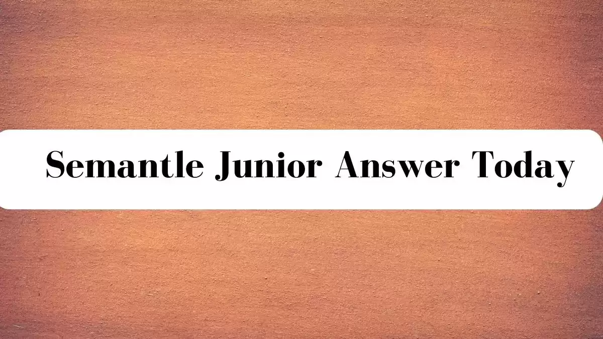 Semantle Junior Answer Today November 08 2023