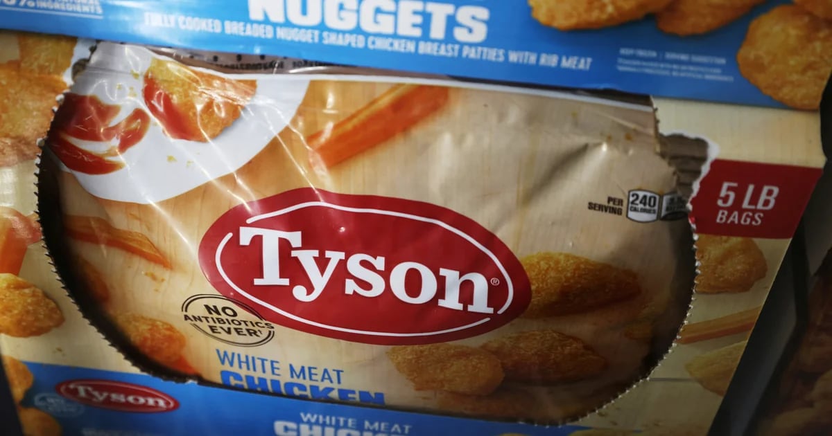 Tyson Foods retira del mercado 13.600 kilogramos de nuggets de pollo tras el descubrimiento de fragmentos de metal