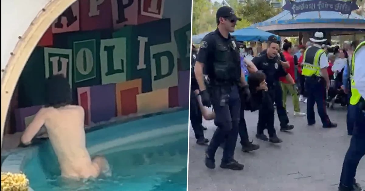 Un hombre de 26 años fue arrestado por desnudarse en una atracción de Disneyland