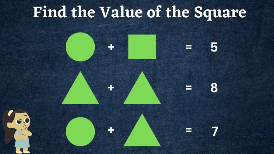 Find the Value of the Square in this Brain Teaser Math Test