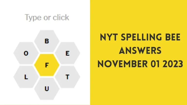 NYT Spelling Bee Answers December 01 2023