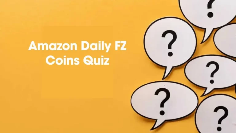 Amazon Daily Fz Coins Quiz Answers Today December 01, 2023