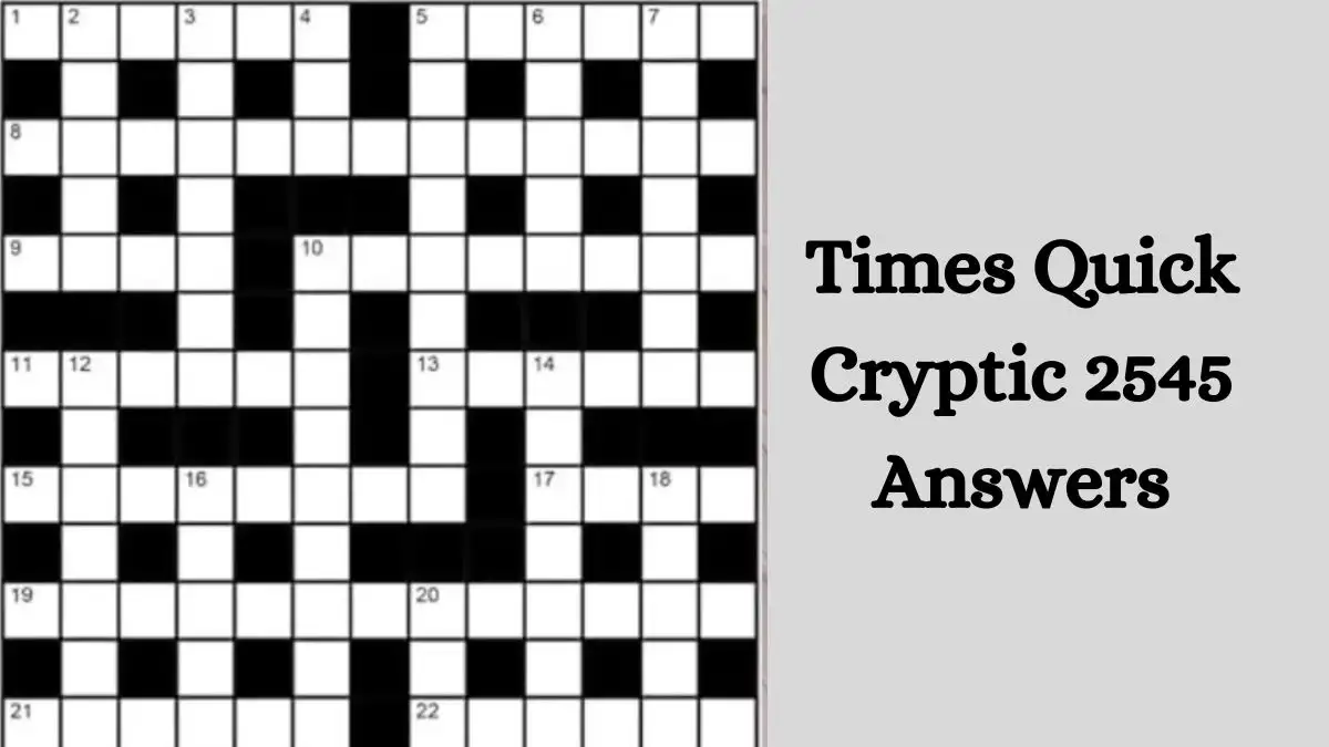 Times Quick Cryptic 2545 Answers Today December 11, 2023