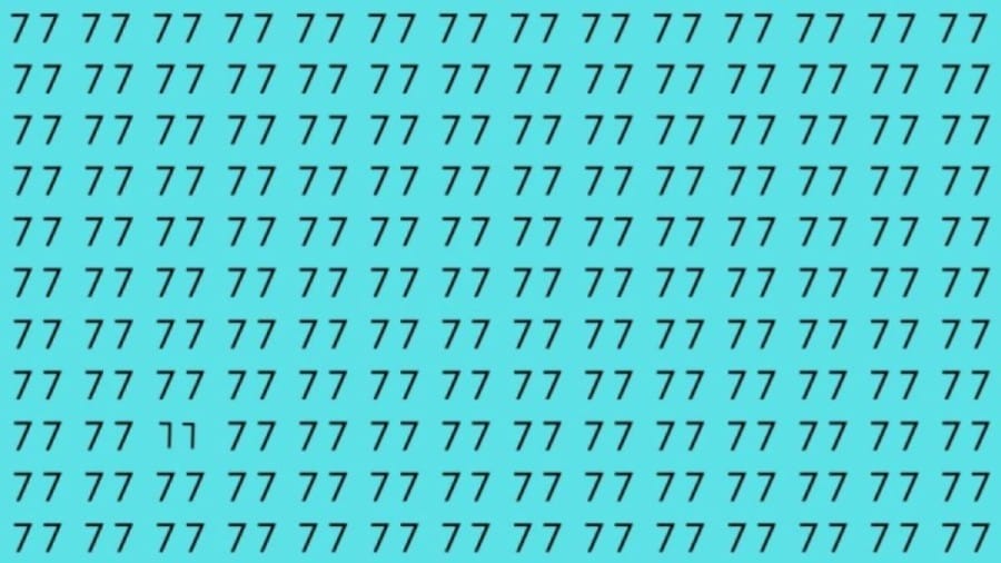 Observation Skills Test: Can you find the number 11 among 77 in 12 seconds?