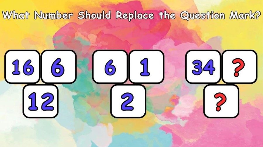 Brain Teaser Tricky Puzzle: What Number Should Replace the Question Mark?