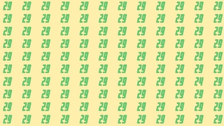 Observation Skill Test: Can you find the number 24 among 29 in 10 seconds?
