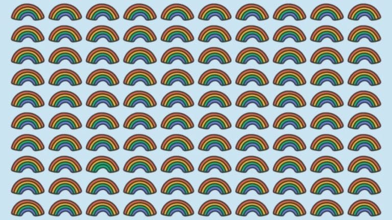 Observation Skills Test: Can You find the Different Rainbow within 12 Seconds?
